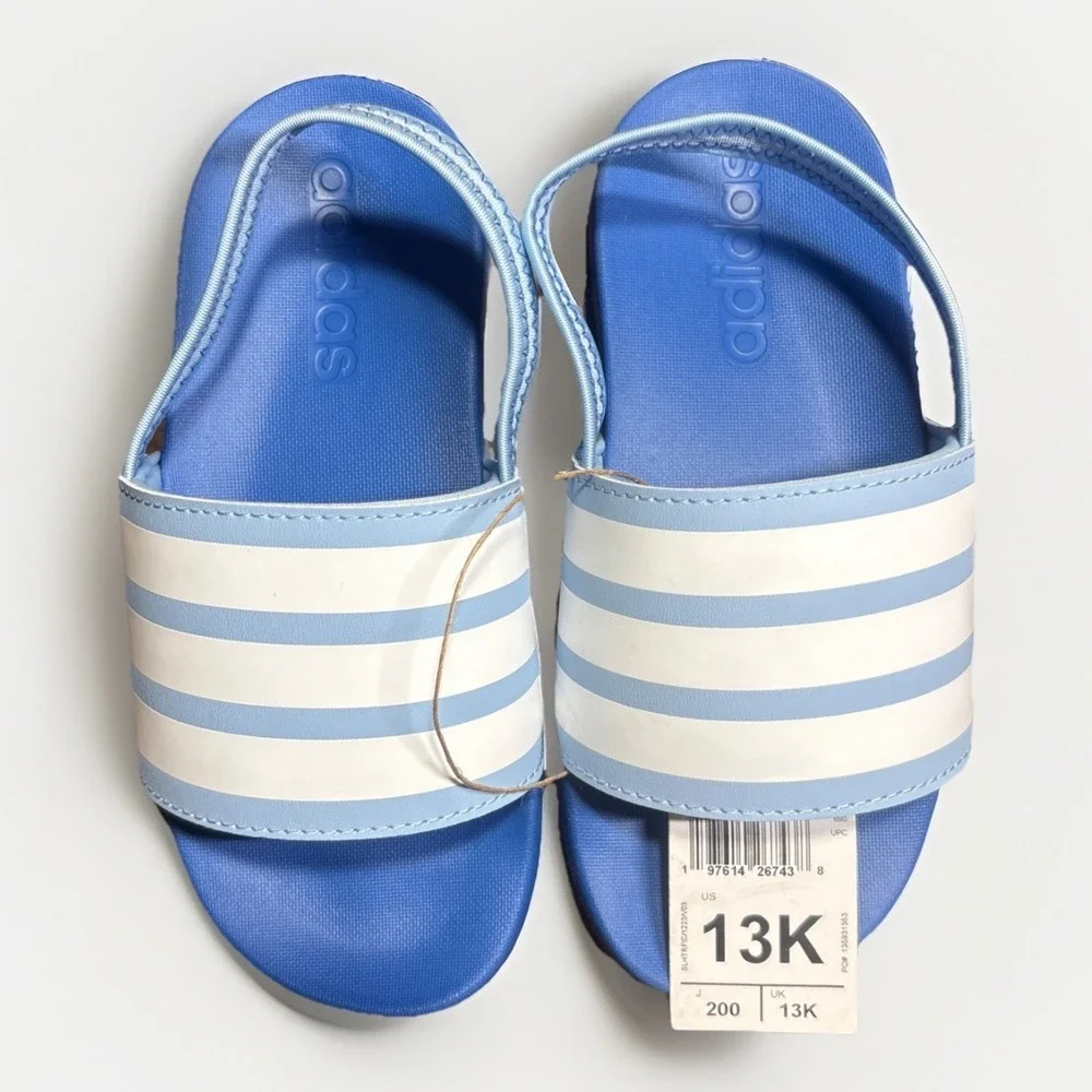 Adidas Adilette Estrap Slide Sandal Size 13 Kids Unisex